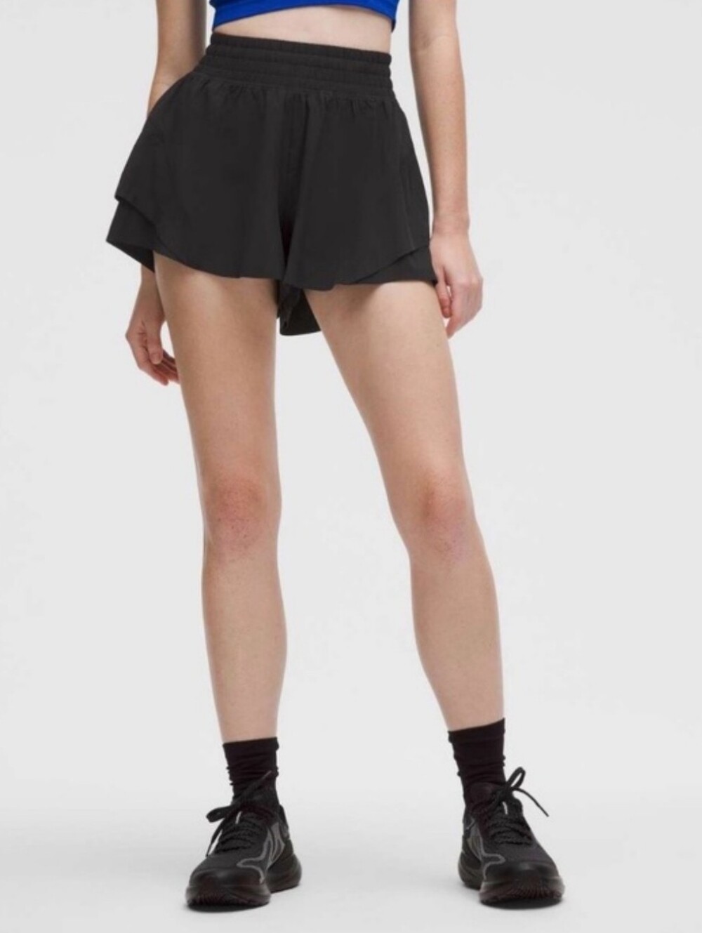 Lululemon Shake It Out High-Rise Running Short 2.5" Black XS